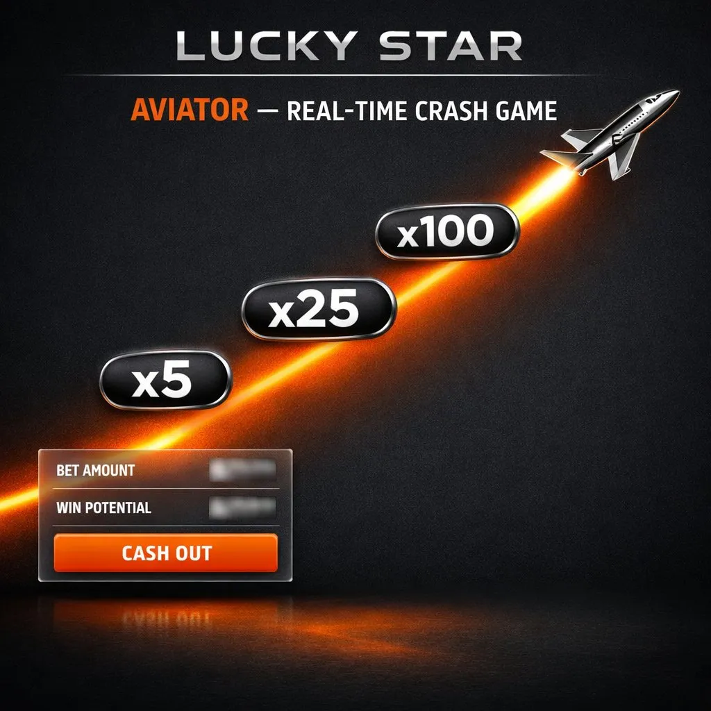 Lucky Star Aviator crash game multiplier provably fair luckystars.in India