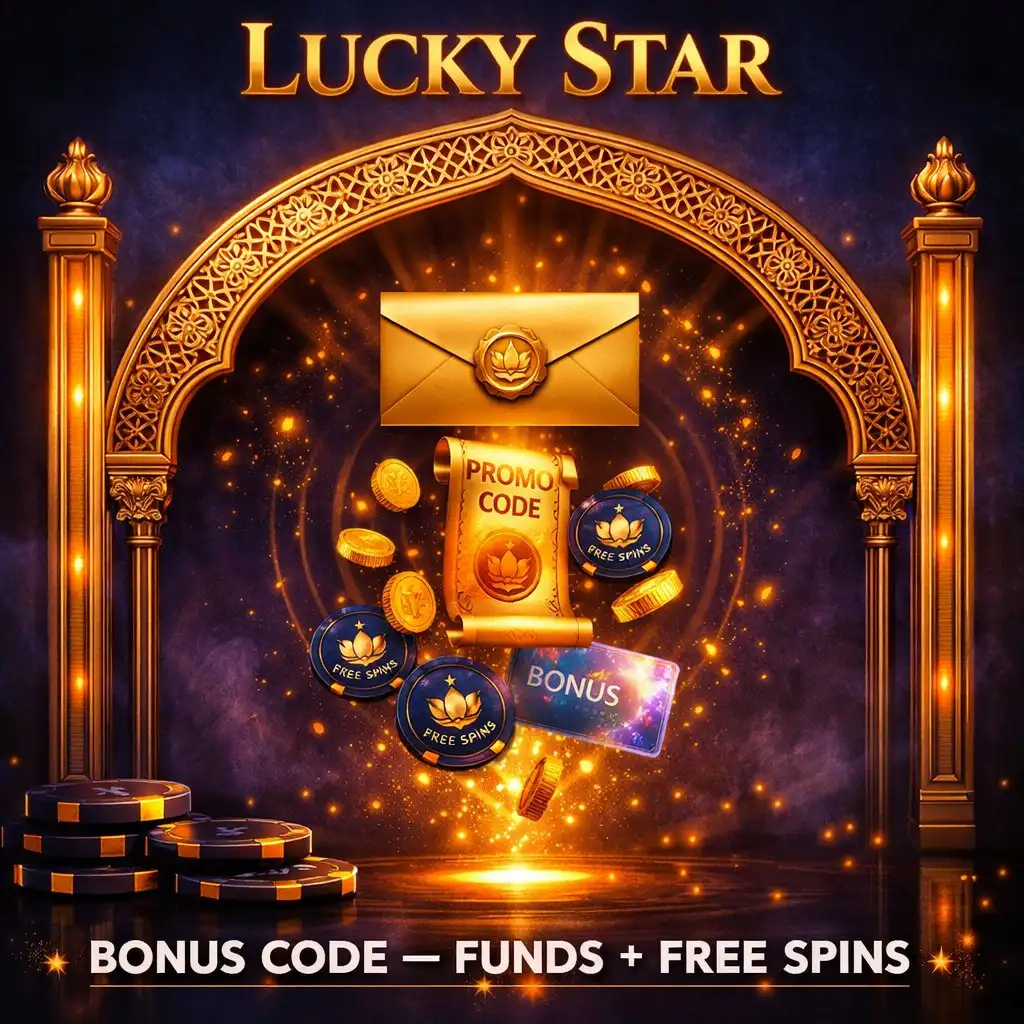 Lucky Star bonus code free spins welcome bonus promo code luckystars.in India