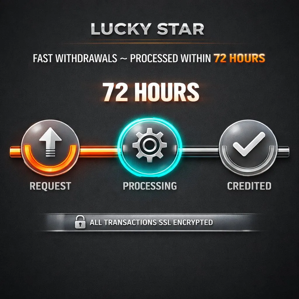 Lucky Star withdrawals 72 hours fast secure luckystars.in India