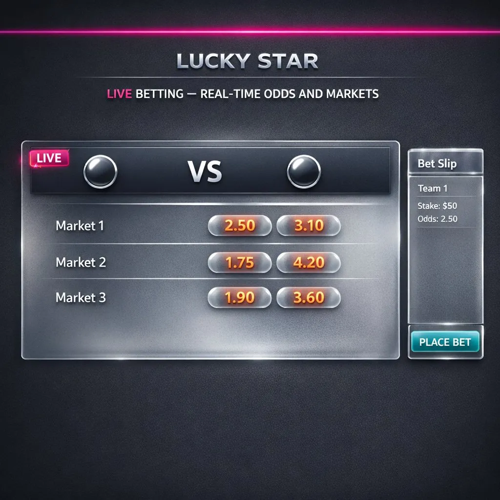 Lucky Star live betting real-time odds cricket luckystars.in India