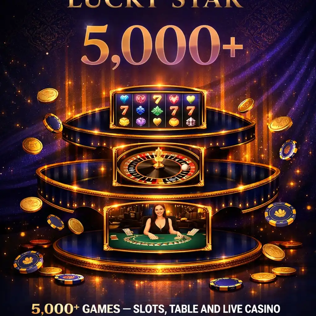 Lucky Star games 5000 slots table live casino providers luckystars.in India