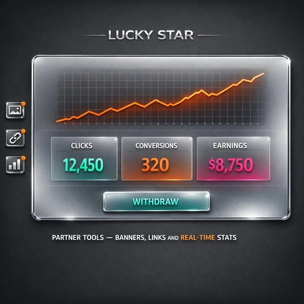 Lucky Star affiliate dashboard tracking marketing tools luckystars.in India