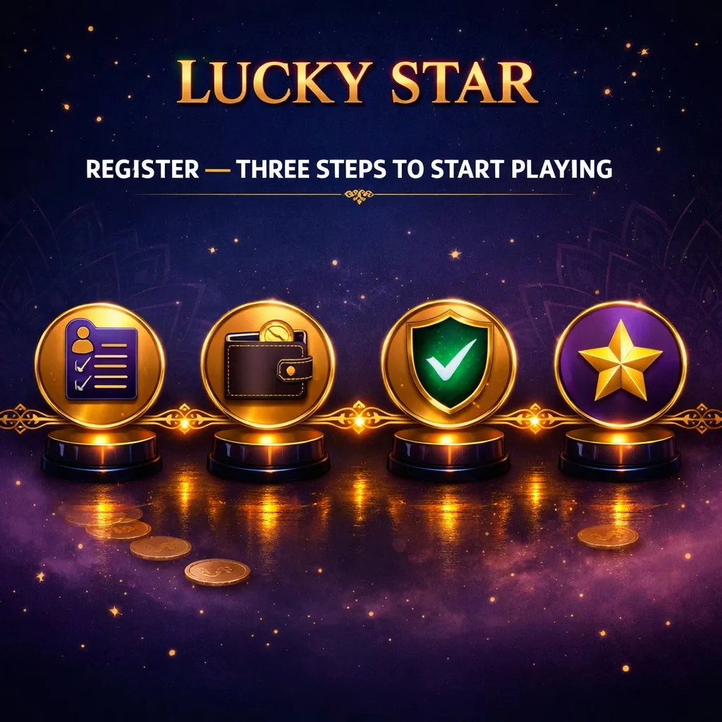 Lucky Star register account quick three steps Indian players luckystars.in