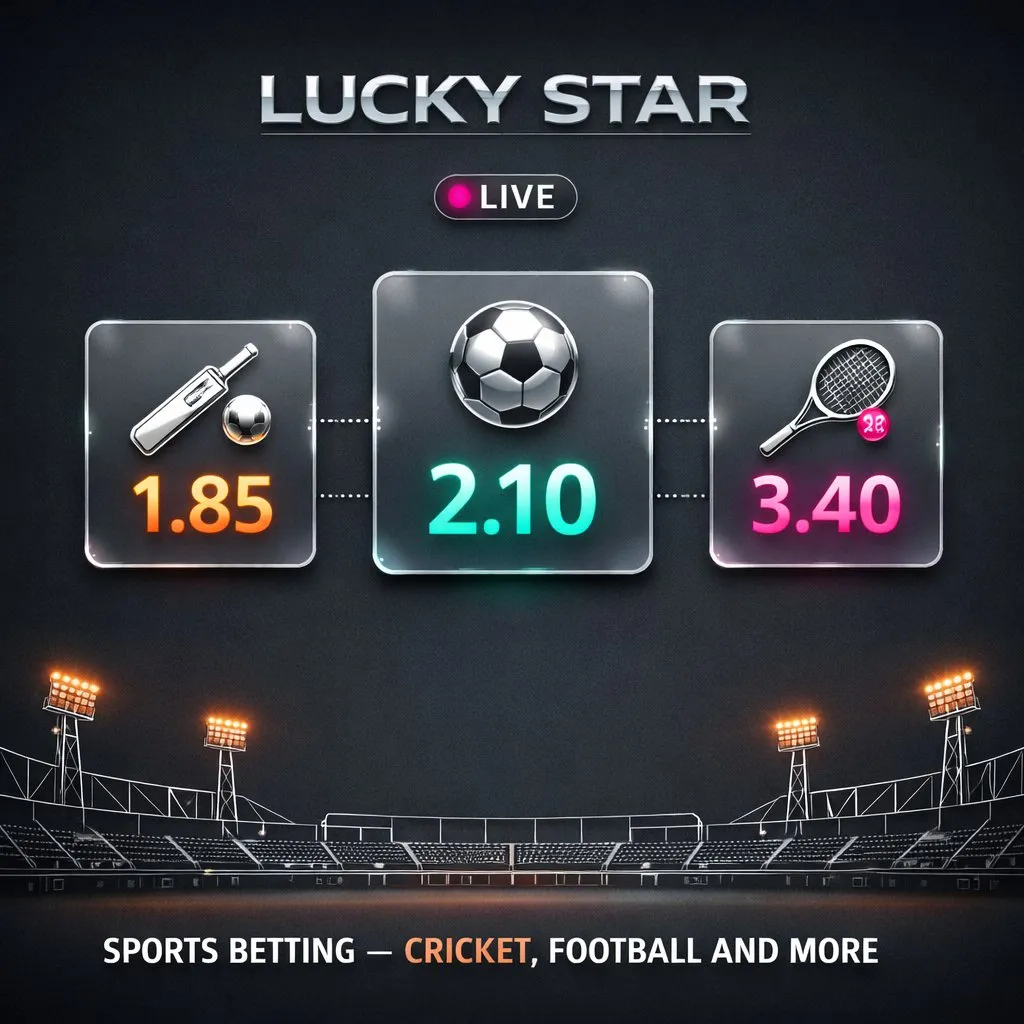 Lucky Star betting cricket football sports odds luckystars.in India